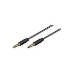 Microconnect IPOD012 helikaabel 1 m 3,5 mm Must
