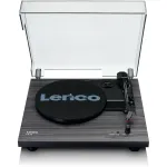 Lenco LS-10BK vin&uuml;&uuml;lim&auml;ngija sisseehitatud k&otilde;laritega, must/puit