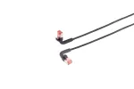 Lanview LV-6AFTP-FLEX-ANG-075B Cat6A FTP painduv v&otilde;rgukaabel nurk-RJ45 pistikutega, kaitsekestadega, halogeenivaba, 0,75 m, must