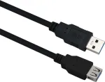 USB 3.0 pikenduskaabel helos 288351, 2,0 m, must, isane-pistik-emane-pesa