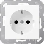 Pistikupesa t&uuml;&uuml;p F Jung A 1520 BFKI WWM, 16 A, 250 V, valge, termoplast, 55&times;55 mm