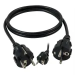 EFB-Elektronik toitejuhe maandatud pistik 90&deg; - C13 90&deg;, must, 3,0 m, 3 x 1,00 mm&sup2; Tootja: EFB Elektronik (EK535.3)