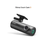 Dashcam 70mai M200 auto kaamera, 1080p Full HD 1920&times;1080, H.265, 60 fps, 300 mAh aku, Wi‑Fi, microSD kuni 128 GB, ava f/1.8, must