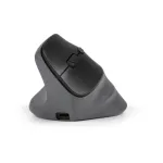 BakkerElkhuizen PRF Pro hiir Vasak, Vasakuk&auml;eline, Vertikaalne disain, Optiline, RF juhtmevaba + Bluetooth + USB USB-C, 2400 DPI, Must, Hall