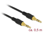 Audio kaabel DeLOCK 85545 0.5m 3.5mm Must