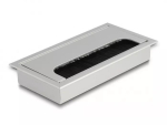 Kaablil&auml;biviik DELOCK 66861 lauale, h&otilde;bedane, 80&times;160&times;28 mm, 1 tk