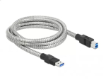 USB-kaabel DeLOCK 86779 Type-A - Type-B 2 m metall&uuml;mbrisega