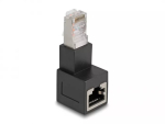 DeLOCK RJ45-pistikuga RJ45-pesasse adapter Cat.6A 90&deg; allapoole nurga all