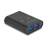 DeLOCK USB-l&uuml;liti, 2 arvutit 1 seadmele, 5 Gbps, must
