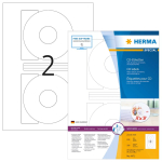 CD sildid HERMA A4 &Oslash; 116 mm valge paber matt l&auml;bipaistmatu 200 tk