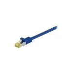Wentronic Goobay Cat.7 toorkaabel, S/FTP (PiMF), sinine, 20 m &ndash; LSZH halogeenivaba, vask, RJ45-pistik (91655)