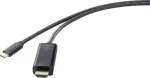 Renkforce RF-4531594 Videokaabel-adapter 3 m USB USB-C HDMI Must (RF-4531594)
