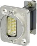Neutrik NADB9MF kaabliliidese adapter D-SUB must - h&otilde;bedane (NADB9MF)