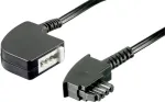 Basetech Telefon (analog) pikenduskaabel [1x TAE-F-pistik - 1x TAE-F-pesa] 6,00 m Must (BT-1602117)