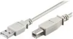 wentronic - USB-kaabel - USB (M) USB-t&uuml;&uuml;pi B-le (M) - 1,8 m - Hall (68712)