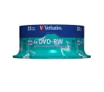Verbatim DVD-RW Matt Silver 4.7 GB 25 tk