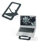 Leitz Ergo Aluminium &uuml;li&otilde;huke reguleeritav s&uuml;learvutialus, s&uuml;learvuti- ja tahvelarvutihoidik, tumehall, alumiinium, 25.4 cm (10 tolli), 43.2 cm (17 tolli), 25.4 cm (10 tolli)