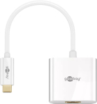 Goobay 66259 USB-C - HDMI adapter, 4K 30 Hz, 0,2 m, valge