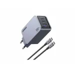 UGREEN siseruumide laadija Nexode Pro 3-pordiline GaN PD kiirlaadija 2 USB USB-C