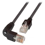 EFB RJ45 &uuml;henduskaabel Cat.5e S/UTP PVC TM11 1x90 must 0,25 m