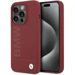 BMW M Collection Silikoonist k&otilde;va &uuml;mbris MagSafe'iga Apple iPhone 15 Pro 6,1 inch jaoks, punane suure logoga