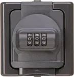 Heinrich Kopp APWG Blue Electric Pindpaigaldatav SCHUKO Pistikupesa Kombinatsioonlukuga, IP44, Sinine