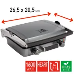 FRITEL WaffleTastic CW 3668 Heart Waffle Maker Metallic Anthracite 1600W