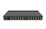 Juhtmega ruuter MikroTik RB4011IGS+RM &mdash; 10x Gigabit RJ-45, 1x SFP+, 1,4 GHz 4-tuumaline, 1 GB RAM, Rack 1U, PoE v&auml;ljund