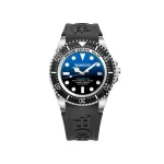 BOBROFF MAN BF0003-BFSTN analoogkvartskell 42 mm sinine sihverplaat pruun nahkrihm