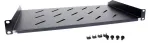 Getfort Universal 19-tolline 1U 170mm riiuliriiul Must