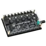 Ventilaatori ja ARGB kontroller Lamptron CY816 Must &mdash; 6 ventilaatori porti, 8 ARGB tsooni