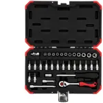 Pistikupesakomplekt Gedore R49003033 1/4 tolli meeterm&otilde;&otilde;dustik
