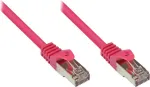 Good Connections Cat 5e SF/UTP paigalduskaabel, magenta, 0,25 m 855M-003