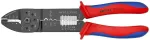 KNIPEX 97 49 25 pressimistangid isoleeritud klemmidele ja pistikutele, trapetsikujuline pressimine, 0,5&ndash;6,0 mm&sup2; (20&ndash;10 AWG), mustad mitmekomponendiliste k&auml;epidemetega