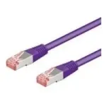 Wentronic Goobay CAT 6 patch-kaabel, S/FTP (PiMF), violetne, 15 m - LSZH, halogeenivaba, vask 93538