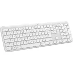 Logitech K950 Signature &otilde;huke klaviatuur kontorisse RF juhtmevaba Bluetooth QWERTY US International valge
