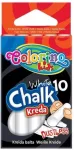Colorino Kids Tolmuvaba kriit valge 10 tk
