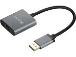Sandberg DisplayPort 1.4 HDMI 2.0 4K adapter, DisplayPort, HDMI t&uuml;&uuml;p A (standard), isane, emane, 3840 x 2160 pikslit, 6 Gbit/s