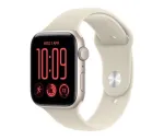 Apple Watch SE 3 GPS 44 mm Starlight alumiiniumkorpus liivav&auml;rvi spordirihmaga, S/M