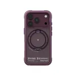 Skinarma Atlas &uuml;mbris MagSafe'i ja p&ouml;&ouml;rleva tugijalaga iPhone 18 Pro / 17 Pro jaoks, burgundiapunane