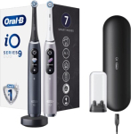 Braun Oral-B iO Series 9 Duo elektriliste hambaharjade komplekt, Black Onyx / Rose Quartz