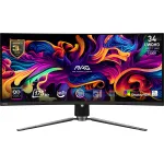 Monitor MSI MAG 341CQP QD-OLED 34 tolli UltraWide QHD 3440&times;1440, 21:9, 0,03 ms, USB jaotur, VESA, k&otilde;rguse reguleerimine