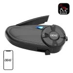 Mootorratta sideseade EJEAS Q7 Bluetooth pikamaa kiivripeakomplekt k&auml;ed-vabad sidega