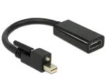 Video kaabli adapter DeLOCK 62640 Mini DisplayPort HDMI-le 0,25 m must