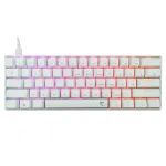Juhtmega mehaaniline klaviatuur White Shark Shinobi-2 (GK-004211) &mdash; USA paigutus, punased l&uuml;litid, valge