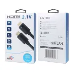 HDMI-kaabel v 2.1 premium 3 m 8K Must m&auml;ngijatele
