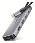 Axagon HMC-5H60 USB 5Gbps jaotur, 2x USB-A, 1x USB-C, HDMI 4k/60Hz, PD 100W, USB-C kaabel