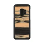 Nutitelefoni &uuml;mbris mees ja puit Samsung Galaxy S9-le, valge eebenipuu/must viimistlus