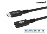 MicroConnect USB3.2CC05EX Premium USB-C pikenduskaabel, 0,5 m, USB 3.2
