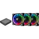 Thermaltake Riing Plus 14 LED RGB radiaatoriventilaator TT Premium Edition CL-F056-PL14SW-A, 140 mm, 3 tk komplekt kontrolleriga, must